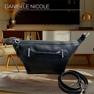 Danielle Nicole Black Leather Crossbody Bag